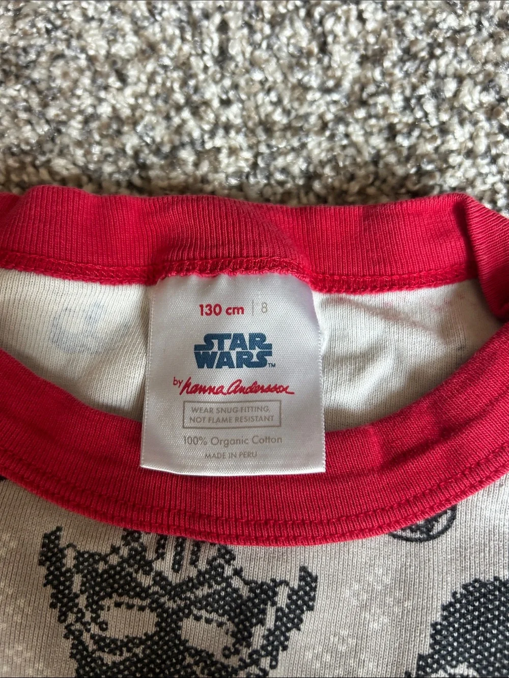 Hanna Andersson Star Wars Pajama Set in Red, Green, Blue
